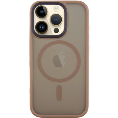 TPU+PC чохол Metal Buttons with MagSafe для Apple iPhone 16 Pro Max (6.9") Золотий TPU+PC чохол Metal Buttons with MagSafe для Apple iPhone 16 Pro Max (6.9") Золотий