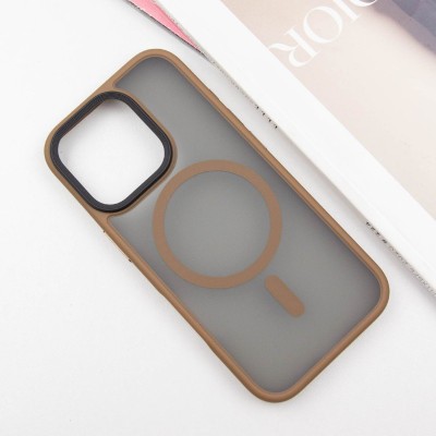 TPU+PC чохол Metal Buttons with MagSafe для Apple iPhone 16 Pro Max (6.9") Золотий TPU+PC чохол Metal Buttons with MagSafe для Apple iPhone 16 Pro Max (6.9") Золотий