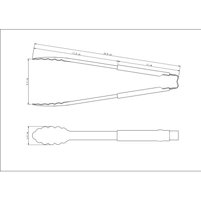 Кух.прилад TRAMONTINA Utilita нерж щипці 30см сіра пласт.ручка (25057/160)