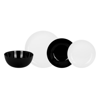 Сервіз LUMINARC DIWALI BLACK & WHITE /19 пр (P4360) Сервіз LUMINARC DIWALI BLACK & WHITE /19 пр (P4360)