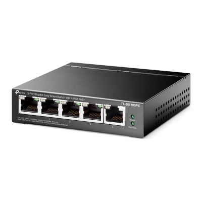 5-портовий гігабітний комутатор з 4 РоЕ+ портами, TL-SG105PE