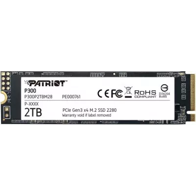 Твердотільний запам’ятовувальний пристрій накопичувач (SSD) M.2 2280 2TB P300 P300P2TBM28 PATRIOT