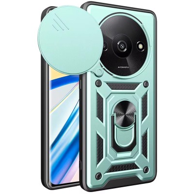Ударостійкий чохол Camshield Serge Ring для Xiaomi Redmi A3 / A3x Зелений Ударостійкий чохол Camshield Serge Ring для Xiaomi Redmi A3 / A3x Зелений
