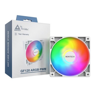 Корпусний вентилятор 120MM GF120 PWM WHITE MONTECH