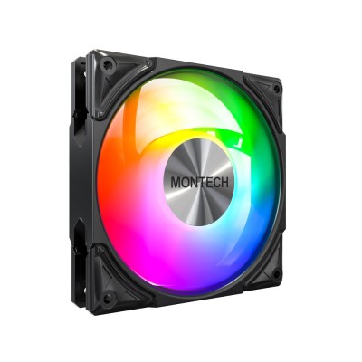 Корпусний вентилятор 120MM METAL PRO 12 ARGB PWM BLACK MONTECH