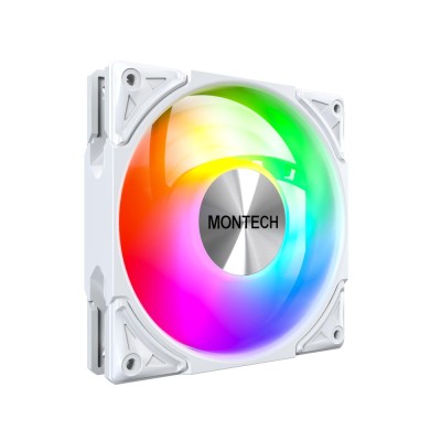 Корпусний вентилятор 120MM METAL PRO 12 ARGB PWM WHITE MONTECH