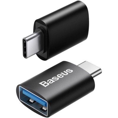 Адаптер Baseus Ingenuity Series Mini OTG Adaptor Type-C To USB-A 3.1 (ZJJQ000001) Black