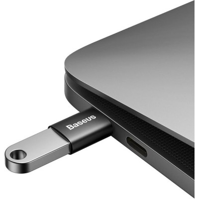 Адаптер Baseus Ingenuity Series Mini OTG Adaptor Type-C To USB-A 3.1 (ZJJQ000001) Black