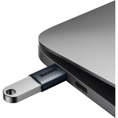 Адаптер Baseus Ingenuity Series Mini OTG Adaptor Type-C To USB-A 3.1 (ZJJQ000003) Blue