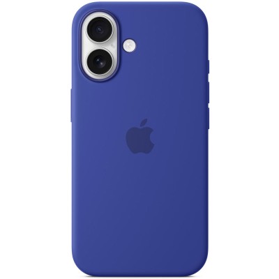 Чохол Silicone case (AAA) full with Magsafe and Animation для Apple iPhone 16 Plus (6.7") Ultramarine