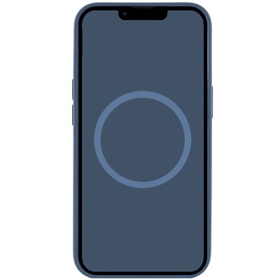 Чохол Silicone case (AAA) full with Magsafe and Animation для Apple iPhone 16 Pro (6.3") Denim