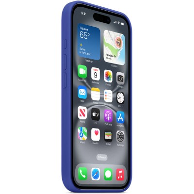 Чохол Silicone case (AAA) full with Magsafe and Animation для Apple iPhone 16 Pro (6.3") Ultramarine Чохол Silicone case (AAA) full with Magsafe and Animation для Apple iPhone 16 Pro (6.3") Ultramarine
