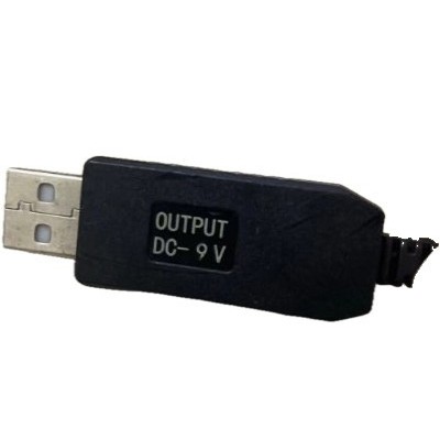 Кабель Power Boost cable USB-DC 5.5x2.1 9V 1 м чорний