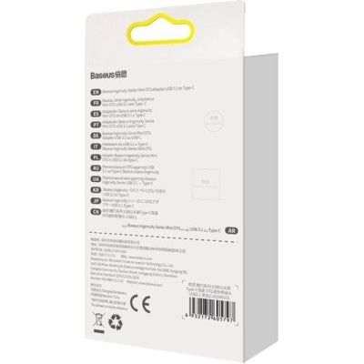 Адаптер Baseus Ingenuity Series Mini OTG Adaptor USB 3.1 To Type-C (ZJJQ000101) Black