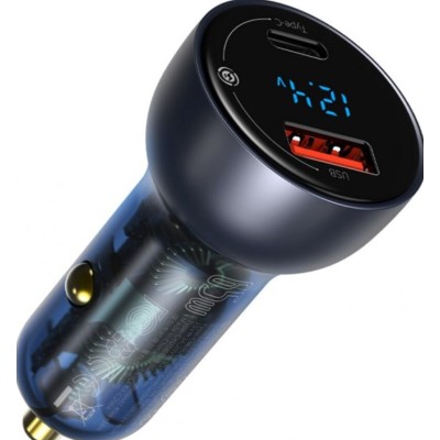 АЗП Baseus Particular Digital Display PPS Dual Quick Charger 65W USB + Type-C CCKX-C0G (gray) АЗП Baseus Particular Digital Display PPS Dual Quick Charger 65W USB + Type-C CCKX-C0G (gray)