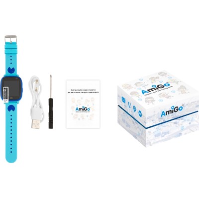 Дитячий смарт-годинник AmiGo GO001 iP67 Blue