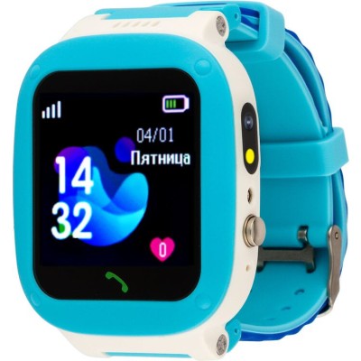 Дитячий смарт-годинник AmiGo GO004 Splashproof Camera+LED Blue