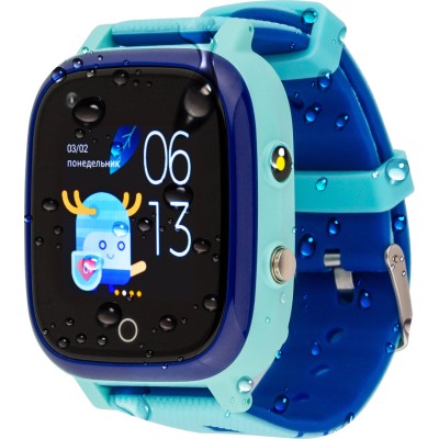 Дитячий смарт-годинник AmiGo GO005 4G WIFI Thermometer Blue