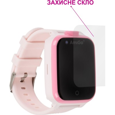 Дитячий смарт-годинник с видеозвонком AmiGo GO006 GPS 4G WIFI Pink
