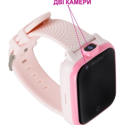 Дитячий смарт-годинник с видеозвонком AmiGo GO006 GPS 4G WIFI Pink