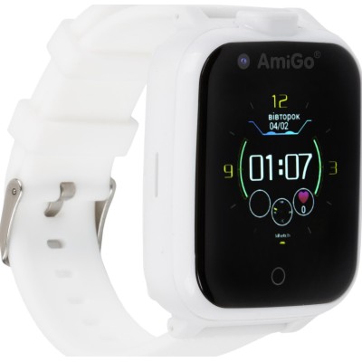 Дитячий смарт-годинник с видеозвонком AmiGo GO006 GPS 4G WIFI White