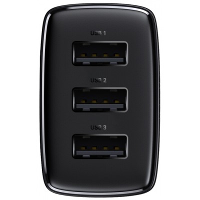 Зарядний Пристрій Baseus Compact 17W (3USB) (CCXJ020101) Black