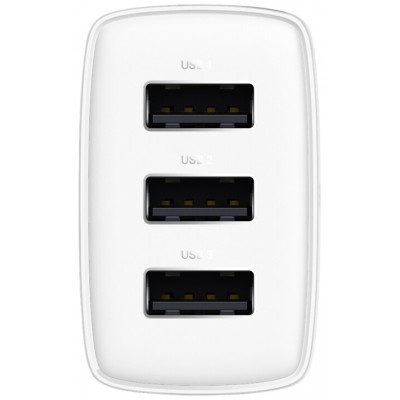 Зарядний Пристрій Baseus Compact 17W (3USB) (CCXJ020102) White