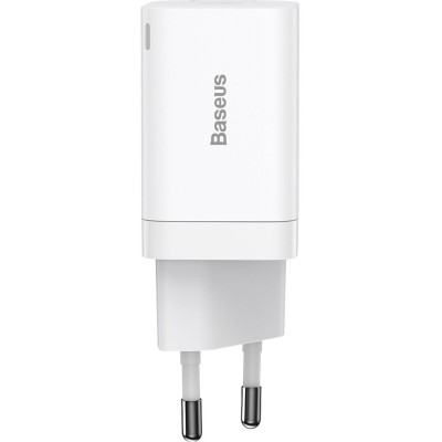 Зарядний Пристрій Baseus Super Si Pro Quick Charger Type-C+USB 30W CCSUPP-E02 White