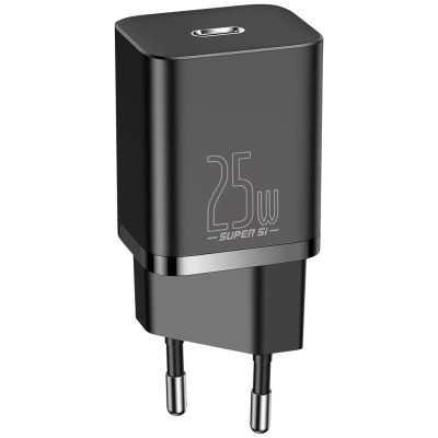 Зарядний Пристрій Baseus Super Si Quick Charger 1C 25W (CCSP020101) Black