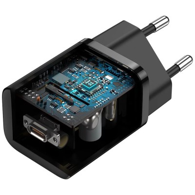 Зарядний Пристрій Baseus Super Si Quick Charger 1C 25W (CCSP020101) Black
