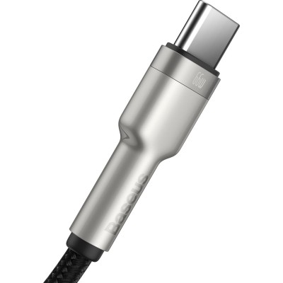 Кабель Baseus Cafule Metal Data Type-C 66W (1m) CAKF000101 Black Кабель Baseus Cafule Metal Data Type-C 66W (1m) CAKF000101 Black