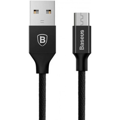 Кабель Baseus Cafule MicroUSB (CAMKLF-BG1) Black 1m