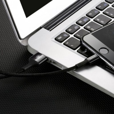 Кабель Baseus Cafule MicroUSB (CAMKLF-BG1) Black 1m
