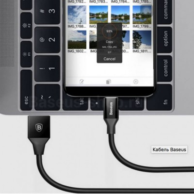 Кабель Baseus Cafule MicroUSB (CAMKLF-BG1) Black 1m