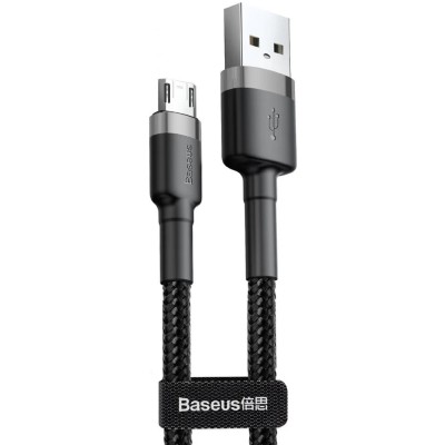 Кабель Baseus Cafule MicroUSB (CAMKLF-CG1) Black 2m