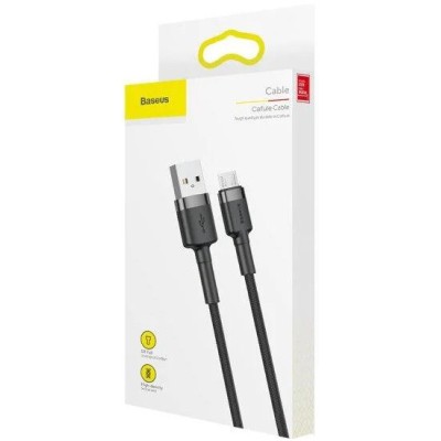 Кабель Baseus Cafule MicroUSB (CAMKLF-CG1) Black 2m