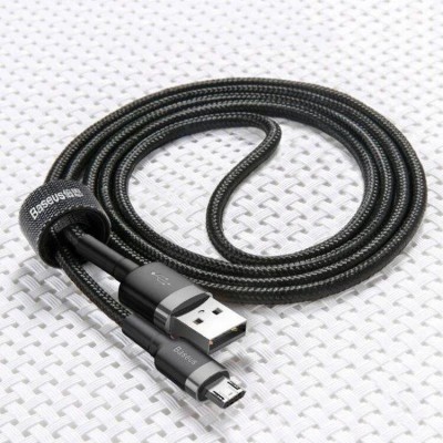 Кабель Baseus Cafule MicroUSB (CAMKLF-CG1) Black 2m