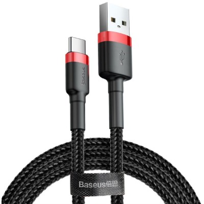 Кабель Baseus Cafule Type-C 2A 2.0 М (CATKLF-C91) Red-Black