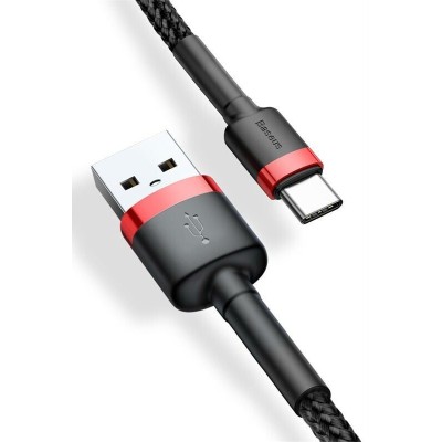 Кабель Baseus Cafule Type-C 2A 2.0 М (CATKLF-C91) Red-Black