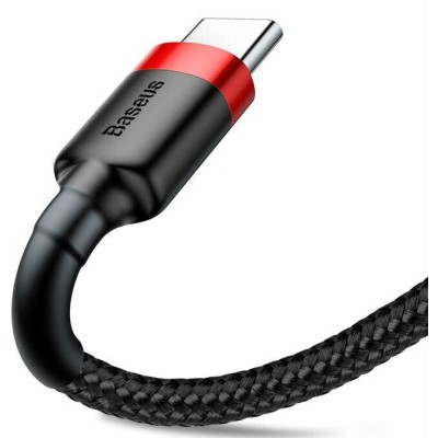Кабель Baseus Cafule Type-C 2A 2.0 М (CATKLF-C91) Red-Black
