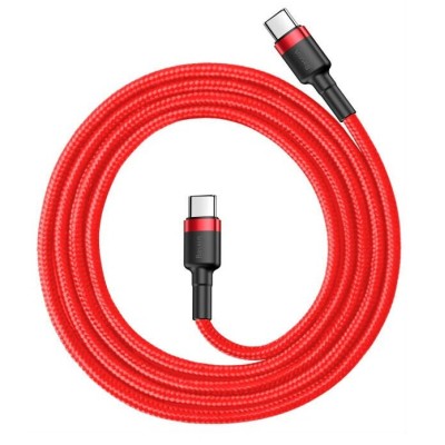 Кабель Baseus Cafule Type-C/Type-C (CATKLF-G09) Red 1m Кабель Baseus Cafule Type-C/Type-C (CATKLF-G09) Red 1m