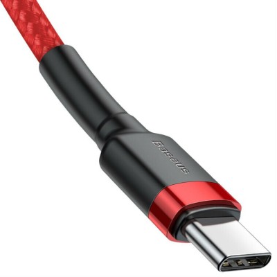 Кабель Baseus Cafule Type-C/Type-C (CATKLF-G09) Red 1m Кабель Baseus Cafule Type-C/Type-C (CATKLF-G09) Red 1m