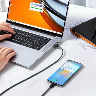 Кабель Baseus Dynamic Series Fast Charging Type-C 100W (1m) CALD000616 Slate Gray