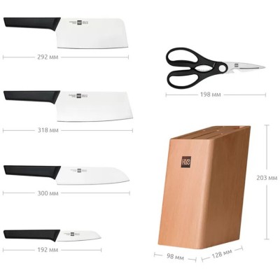 Набір кухонних ножів Xiaomi Huo Hou Youth Knifes Set 6 в 1 (HU0057)
