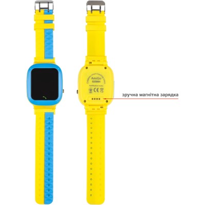 Смарт-годинник Для дітей AmiGo GO004 GLORY Blue-Yellow