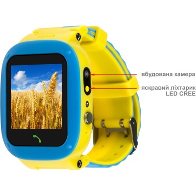 Смарт-годинник Для дітей AmiGo GO004 GLORY Blue-Yellow