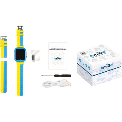 Смарт-годинник Для дітей AmiGo GO004 GLORY Blue-Yellow