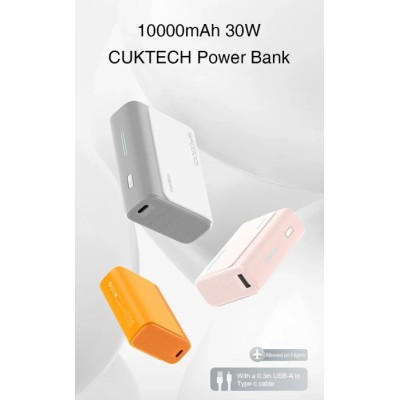 Power Bank CUKTECH PB100 10000 mAh 30W 1C1A сірий