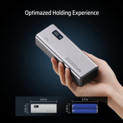 Power Bank CUKTECH PB200P 20000mAh 150W 2C1A сірий
