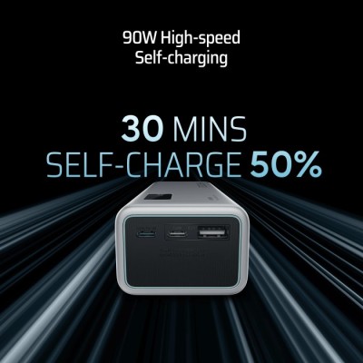 Power Bank CUKTECH PB200P 20000mAh 150W 2C1A сірий